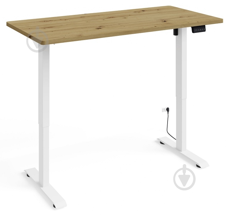 Стіл комп'ютерний BIM Furniture BIMotion 1400х700х730 мм дуб артізан / білий матовий - фото 2 Стіл комп'ютерний BIM Furniture BIMotion 1400х700х730 мм дуб артізан / білий матовий - фото 2