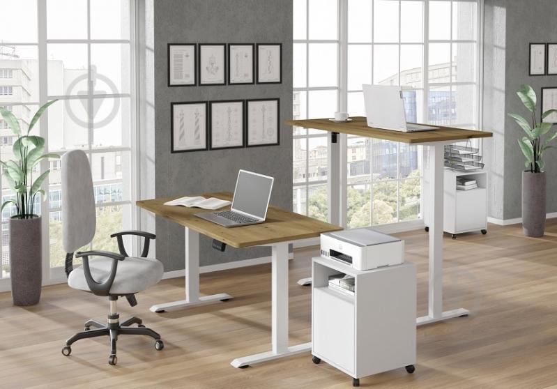 Стіл комп'ютерний BIM Furniture BIMotion 1400х700х730 мм дуб артізан / білий матовий - фото 7 Стіл комп'ютерний BIM Furniture BIMotion 1400х700х730 мм дуб артізан / білий матовий - фото 7