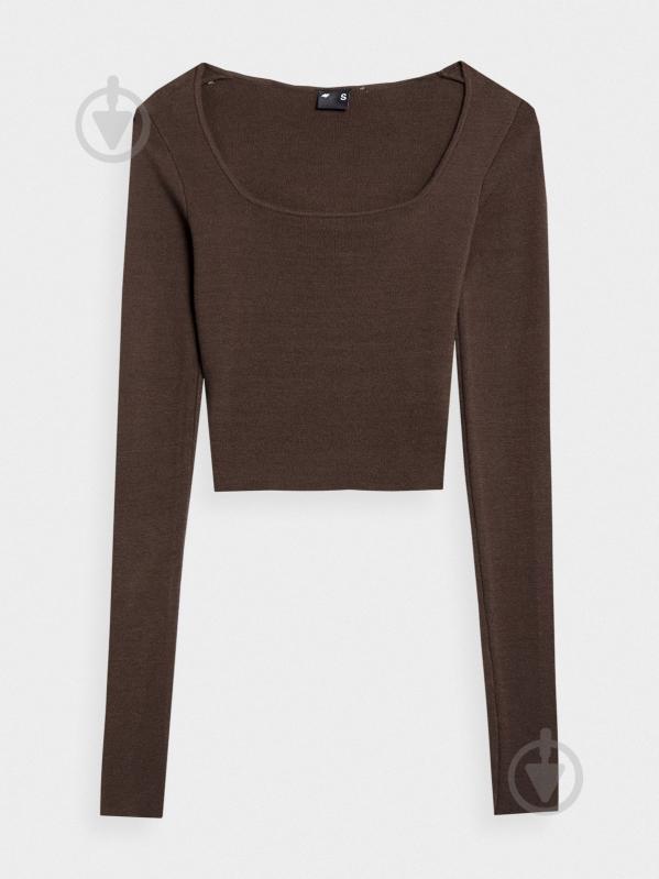 Джемпер 4F LONGSLEEVE F092 4FAW22TLONF092-80S р.S коричневий - фото 1 Джемпер 4F LONGSLEEVE F092 4FAW22TLONF092-80S р.S коричневий - фото 1