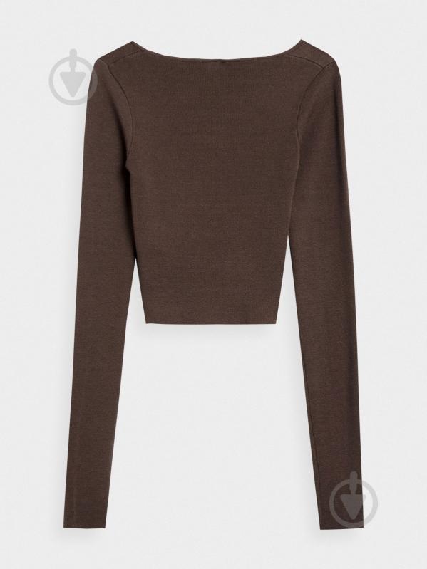Джемпер 4F LONGSLEEVE F092 4FAW22TLONF092-80S р.S коричневий - фото 2 Джемпер 4F LONGSLEEVE F092 4FAW22TLONF092-80S р.S коричневий - фото 2