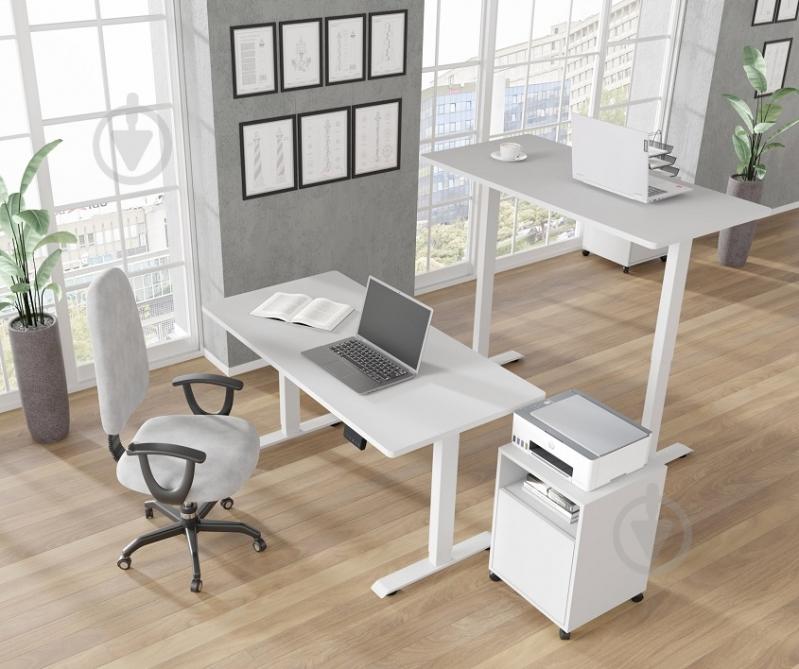 Стіл комп'ютерний BIM Furniture BIMotion 1400х700х730 мм білий матовий - фото 10