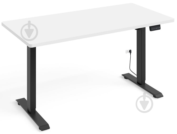 Стіл комп'ютерний BIM Furniture BIMotion 1400х700х730 мм білий матовий / чорний матовий - фото 1 Стіл комп'ютерний BIM Furniture BIMotion 1400х700х730 мм білий матовий / чорний матовий - фото 1