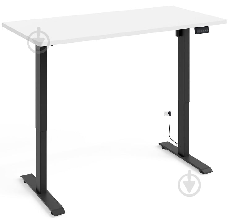 Стіл комп'ютерний BIM Furniture BIMotion 1400х700х730 мм білий матовий / чорний матовий - фото 2 Стіл комп'ютерний BIM Furniture BIMotion 1400х700х730 мм білий матовий / чорний матовий - фото 2