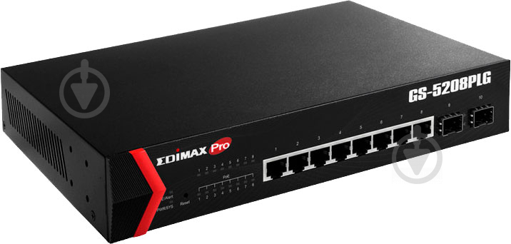 Комутатор EDIMAX Pro GS-5208PLG - фото 2