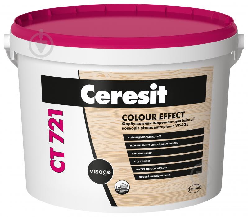 Пропитка декоративная Ceresit красящая CT 721 4,2 кг прозрачный - фото 1 Пропитка декоративная Ceresit красящая CT 721 4,2 кг прозрачный - фото 1