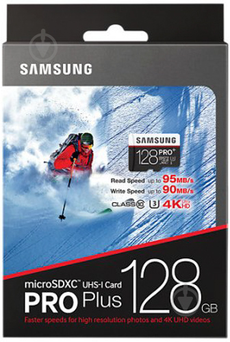 Карта памяти Samsung microSDXC 128 ГБ Class 10 (MB-MD128DA/RU) - фото 1