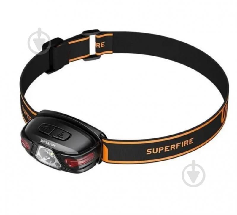 Фонарь налобный SuperFire 450 Lm [019] Black HL63 - фото 1