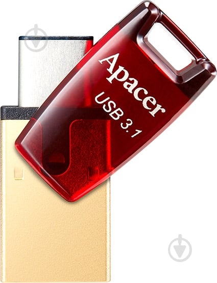 Флеш-память Apacer AH180 32 ГБ USB Type-C / microUSB (OTG) (AP32GAH180R-1) - фото 3