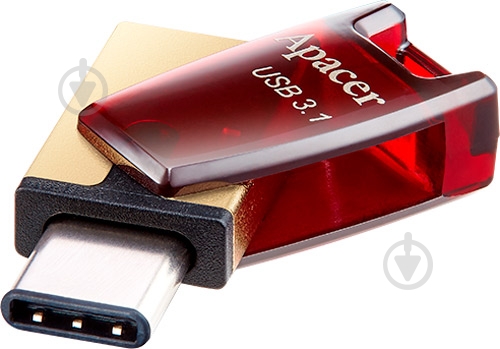 Флеш-память Apacer AH180 32 ГБ USB Type-C / microUSB (OTG) (AP32GAH180R-1) - фото 1 Флеш-память Apacer AH180 32 ГБ USB Type-C / microUSB (OTG) (AP32GAH180R-1) - фото 1