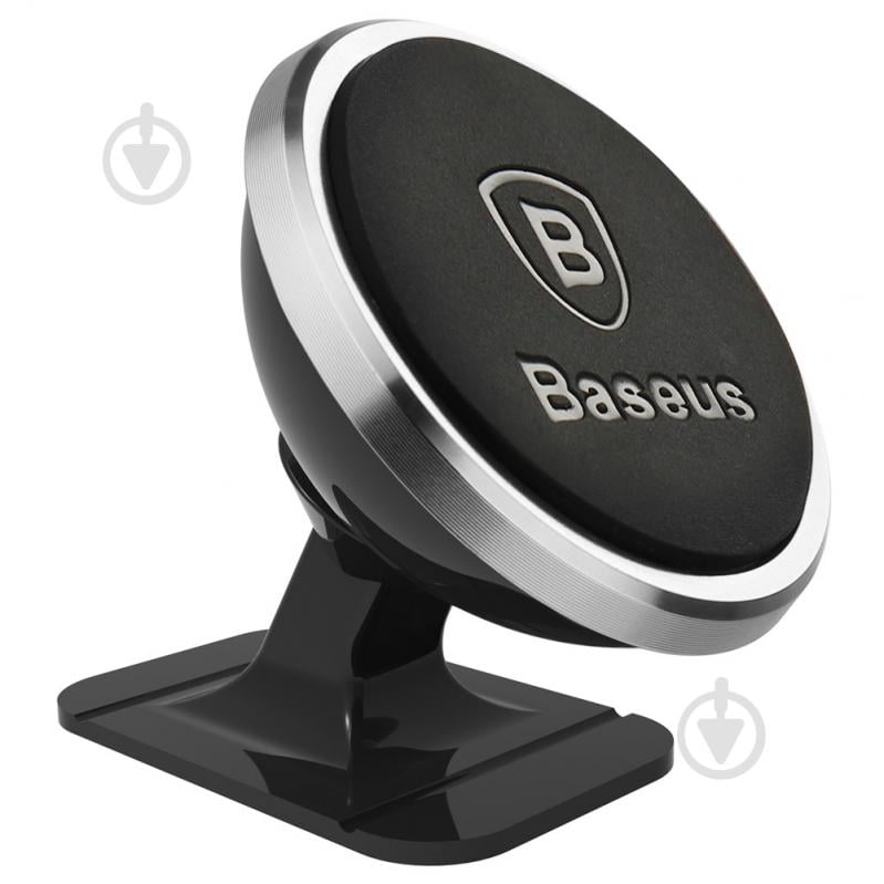 Держатель для смартфона BASEUS SUGENT-NT0S черный с серебристым - фото 1