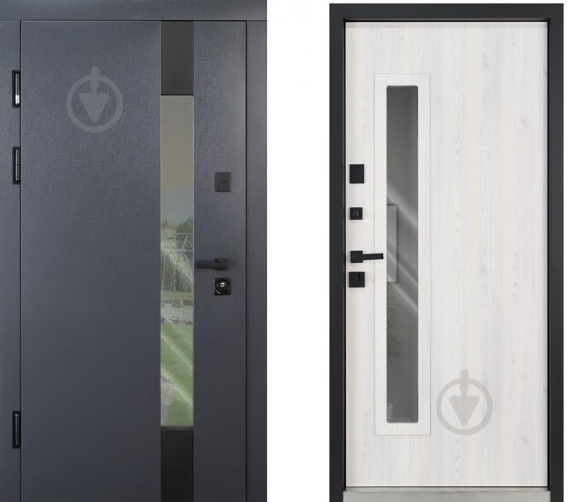 Двері вхідні Abwehr TRX (527+257) 096 П (АЦС + РАв) Kale2 ЧФ термо антрацит / рустик авіньйон блан 2050x960 мм праві - фото 1 Двері вхідні Abwehr TRX (527+257) 096 П (АЦС + РАв) Kale2 ЧФ термо антрацит / рустик авіньйон блан 2050x960 мм праві - фото 1