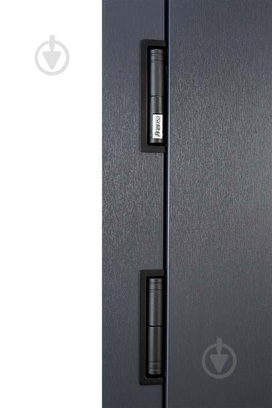 Двері вхідні Abwehr TRX (527+257) 096 П (АЦС + РАв) Kale2 ЧФ термо антрацит / рустик авіньйон блан 2050x960 мм праві - фото 4