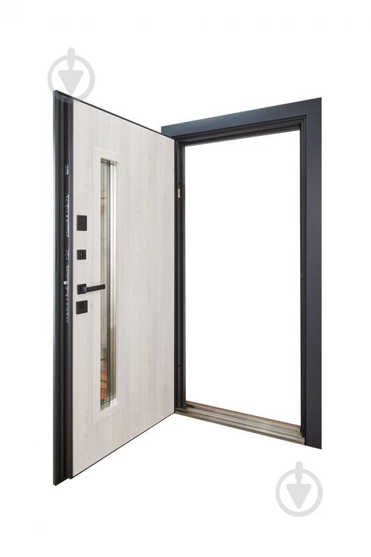 Двері вхідні Abwehr TRX (527+257) 096 П (АЦС + РАв) Kale2 ЧФ термо антрацит / рустик авіньйон блан 2050x960 мм праві - фото 6