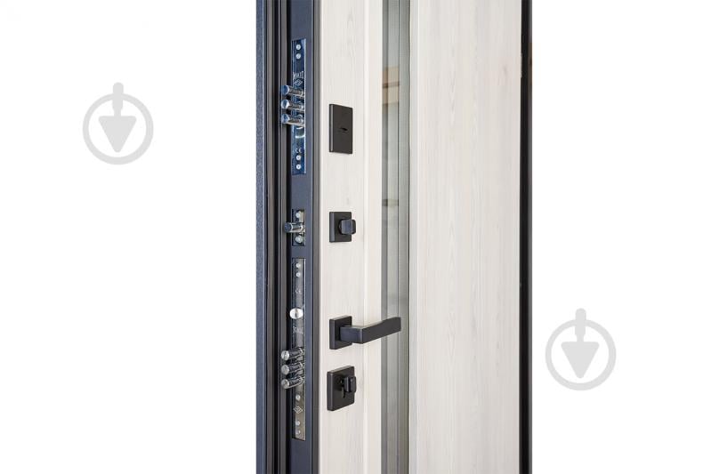 Двері вхідні Abwehr TRX (527+257) 096 П (АЦС + РАв) Kale2 ЧФ термо антрацит / рустик авіньйон блан 2050x960 мм праві - фото 11