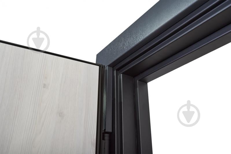 Двері вхідні Abwehr TRX (527+257) 096 П (АЦС + РАв) Kale2 ЧФ термо антрацит / рустик авіньйон блан 2050x960 мм праві - фото 8