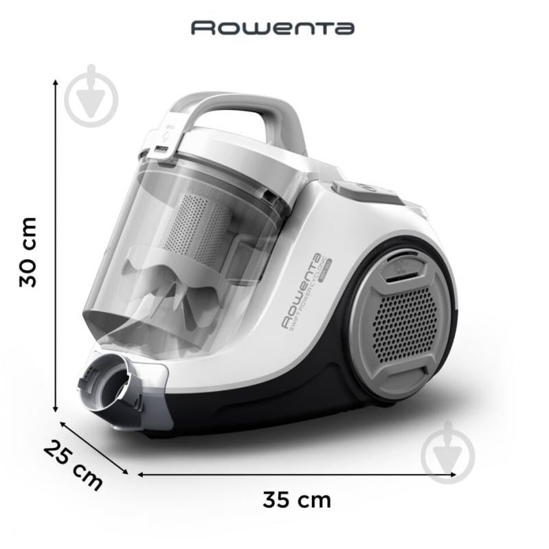 Пылесос Rowenta Swift Power Cyclonic RO2917EA white - фото 2 Пылесос Rowenta Swift Power Cyclonic RO2917EA white - фото 2