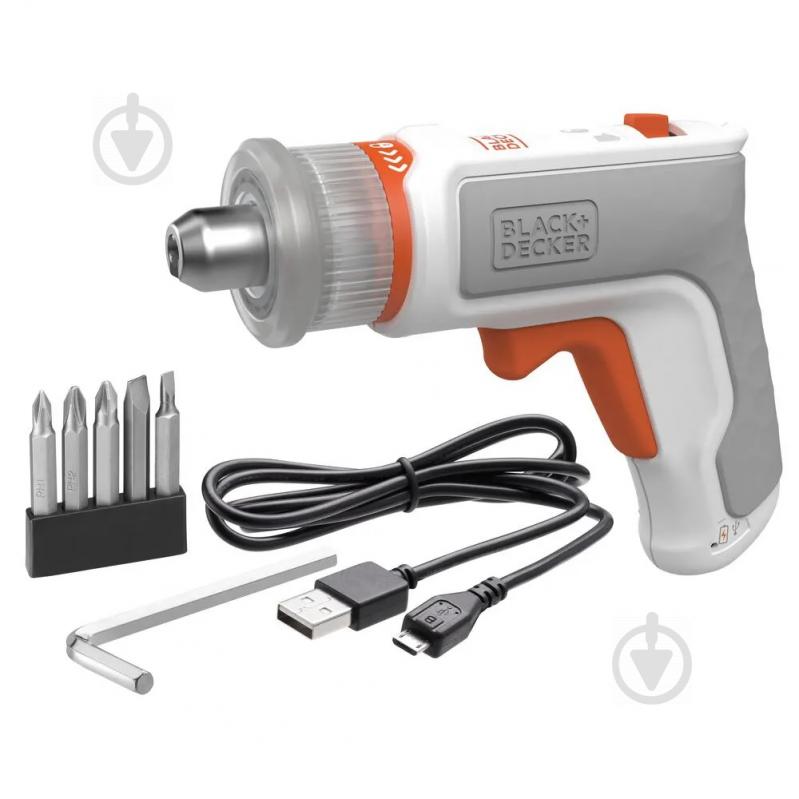 Отвертка аккумуляторная Black+Decker BCRTA01 - фото 1