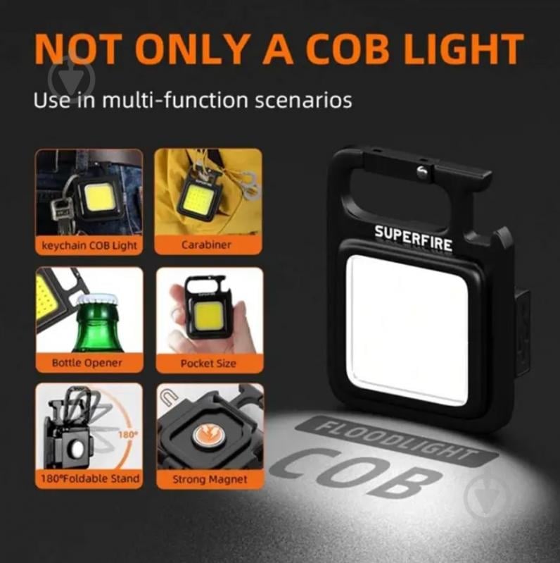 Фонарик портативный SuperFire SuperFire 600 Lumen IP44 600 Lm черный MX16 - фото 2 Фонарик портативный SuperFire SuperFire 600 Lumen IP44 600 Lm черный MX16 - фото 2