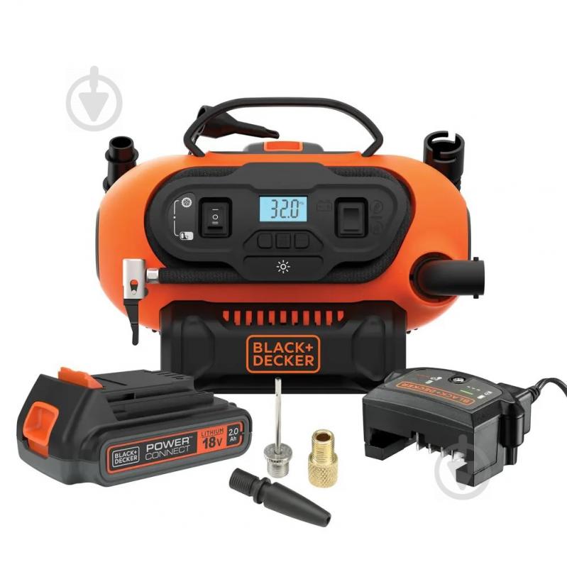 Компресор автомобільний Black+Decker BDCINF18N - фото 2