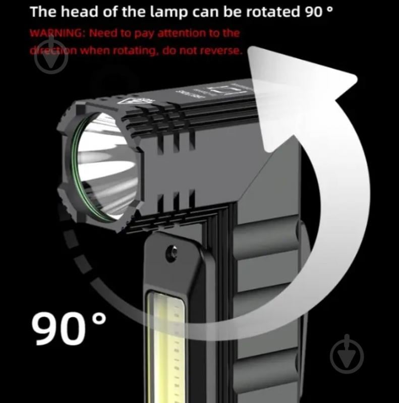 Фонарик аккумуляторный SuperFire 200 Lm черный G-19 - фото 4 Фонарик аккумуляторный SuperFire 200 Lm черный G-19 - фото 4