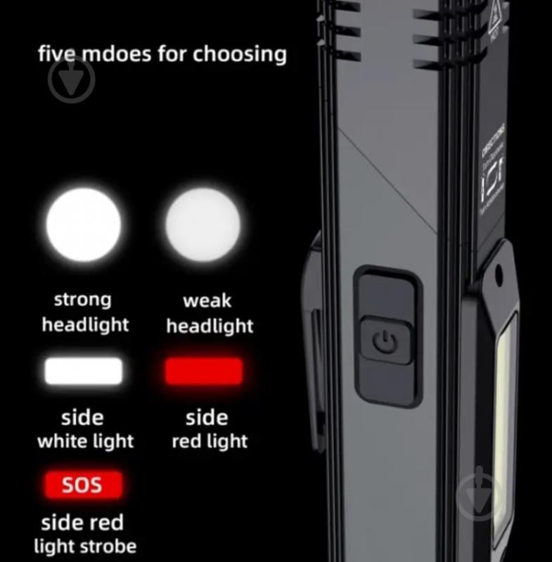 Фонарик аккумуляторный SuperFire 200 Lm черный G-19 - фото 5 Фонарик аккумуляторный SuperFire 200 Lm черный G-19 - фото 5