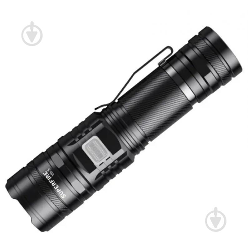 Фонарь тактический SuperFire 2000 Lm черный V8-S - фото 1 Фонарь тактический SuperFire 2000 Lm черный V8-S - фото 1
