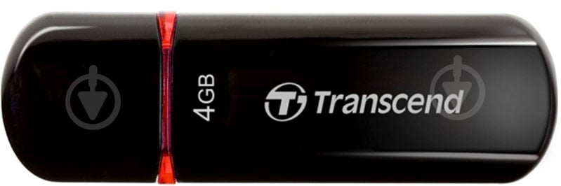 Флеш-пам'ять Transcend JetFlash 600 4 ГБ USB 2.0 black (TS4GJF600) - фото 2