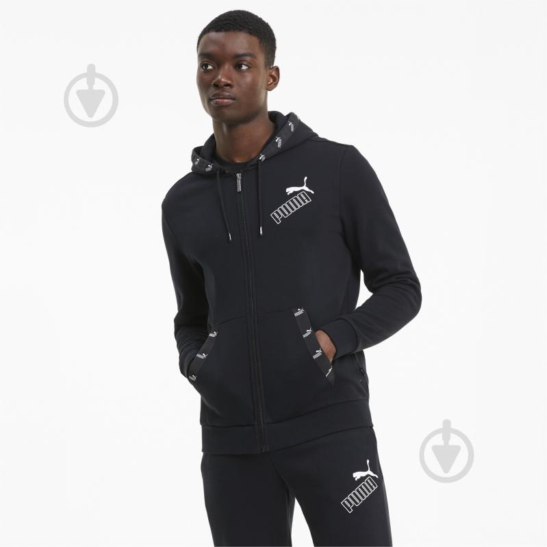 Джемпер Puma AMPLIFIED FZ Hoodie 58352301 р. S черный - фото 1 Джемпер Puma AMPLIFIED FZ Hoodie 58352301 р. S черный - фото 1