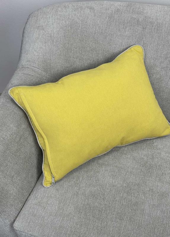 Подушка декоративна жовта Пара пташок 35x50 см Прованс - фото 2 Подушка декоративна жовта Пара пташок 35x50 см Прованс - фото 2