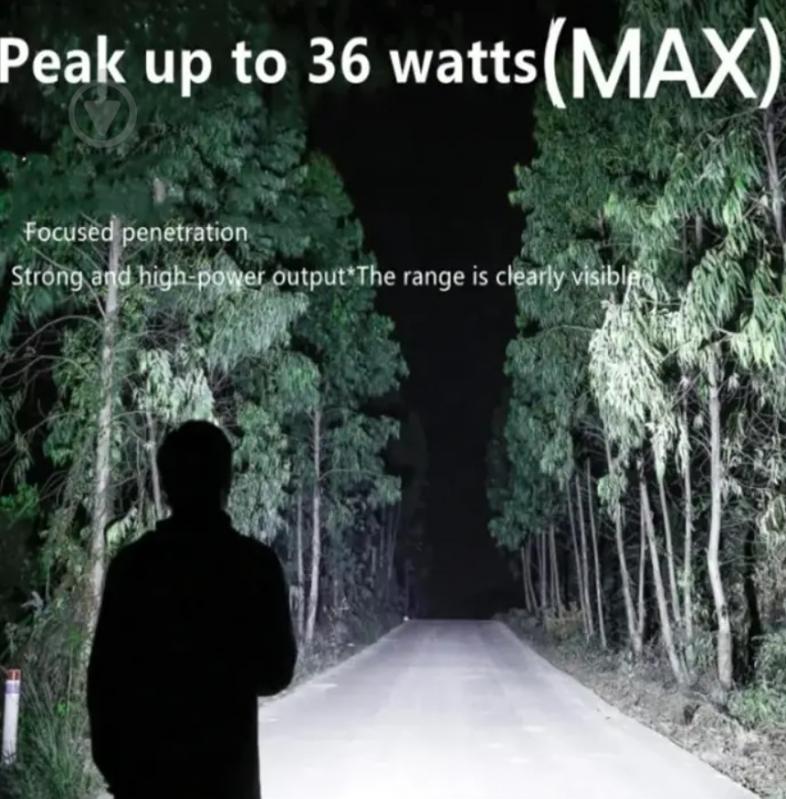 Фонарик аккумуляторный SuperFire 800 Lm черный RX-50 - фото 2