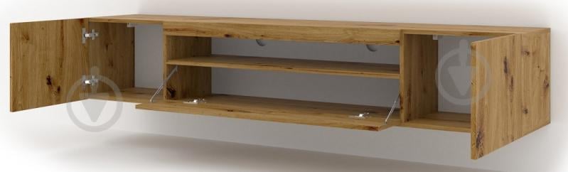 Тумба під ТВ BIM Furniture Aura 3д 2000x420x370 мм дуб артізан(TV_STAND_AURA_200_ARTISAN_EICH) - фото 3