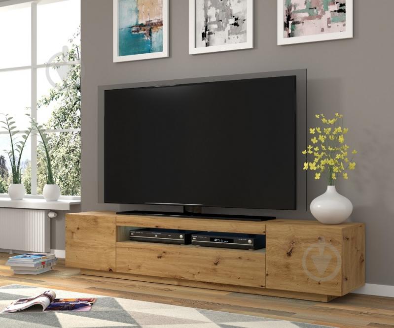 Тумба під ТВ BIM Furniture Aura 3д 2000x420x370 мм дуб артізан(TV_STAND_AURA_200_ARTISAN_EICH) - фото 6