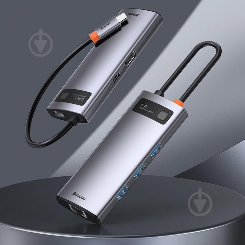 Док-станция BASEUS silver (CAHUB-CW0G) - фото 9 Док-станция BASEUS silver (CAHUB-CW0G) - фото 9