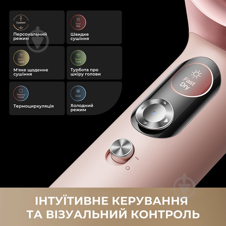 Фен MOVA Aero C Mist Pink (AMSU10-PK) - фото 6