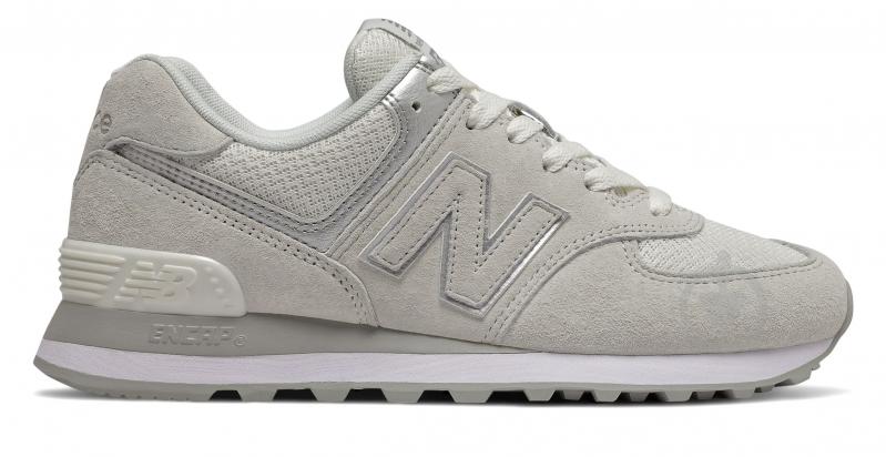 Кроссовки женские демисезонные New Balance WL574EX р.37,5 бежевые - фото 1