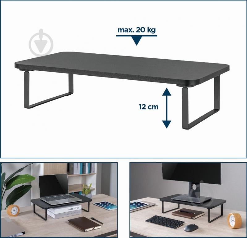 Столик для ноутбука Gembird MS-TABLE-03 (MS-TABLE-03) прямоугольный металл - фото 7