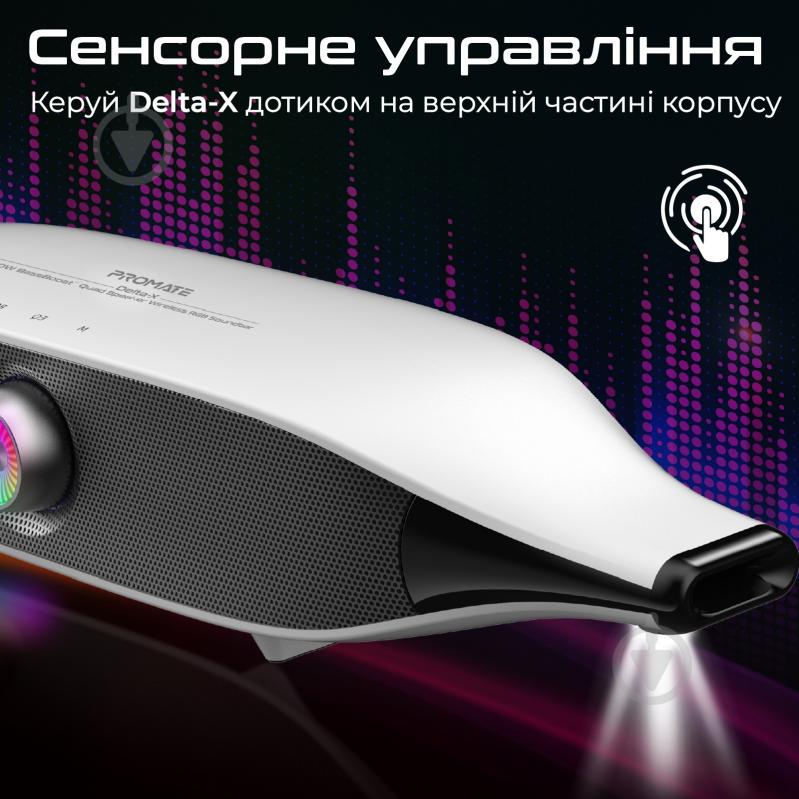 Саундбар Promate Delta-X 20W white (delta-x.white) - фото 10