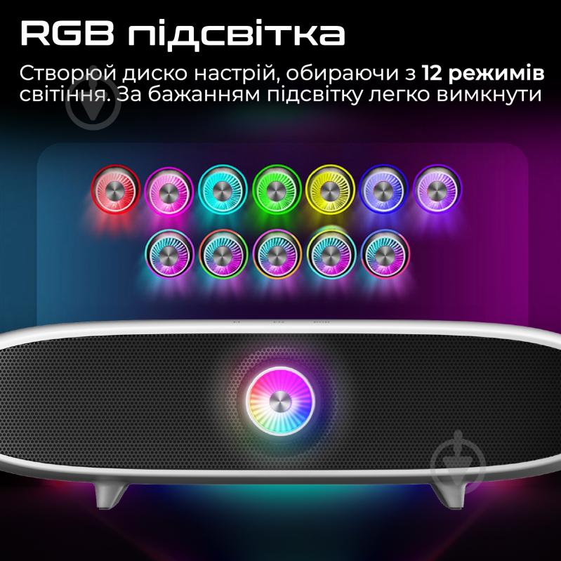Саундбар Promate Delta-X 20W white (delta-x.white) - фото 8