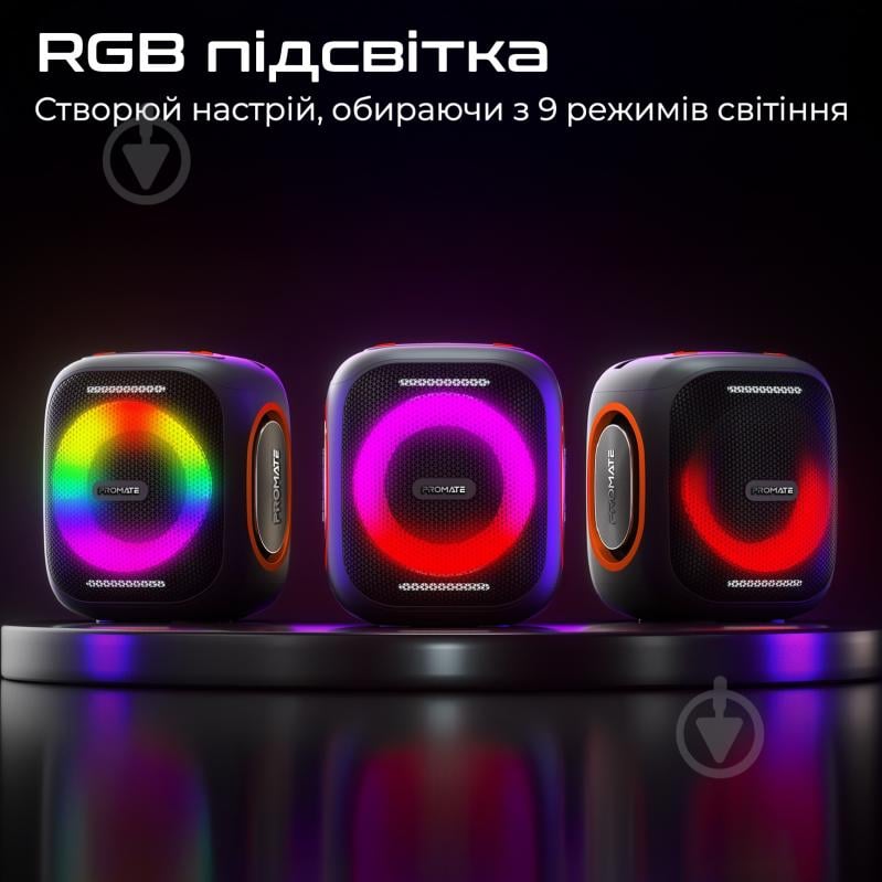 Акустическая система Promate Strike-40 black (strike-40) - фото 4 Акустическая система Promate Strike-40 black (strike-40) - фото 4