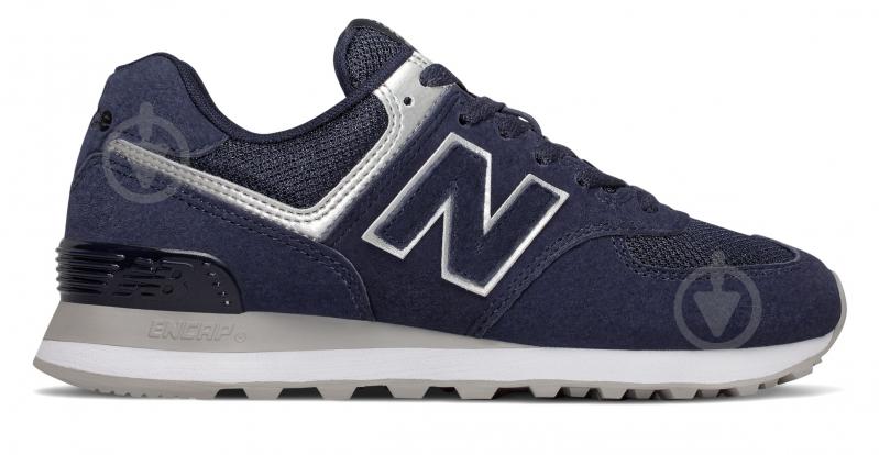 Кроссовки женские демисезонные New Balance WL574EY р.37,5 синие - фото 1