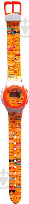 Годинник дитячий TBL Turbo Emojis жовто-білий цифровий EMJ30740 - фото 1