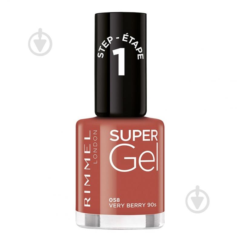 ᐉ Гель-лак для ногтей Rimmel London Supergel 058 Very Berry 90S 12 мл ...