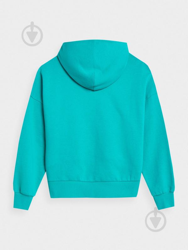 Джемпер 4F SWEATSHIRT F419 4FAW22TSWSF419-35S р.L бірюзовий - фото 2