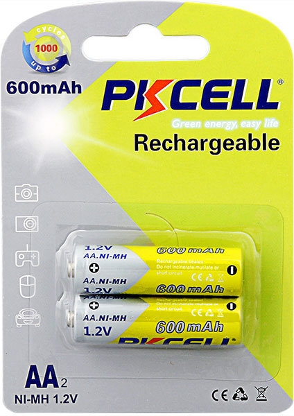 Акумулятор PKCELL 1.2V Ni-MH AA600-2B AA (пальчикові) 2 шт. - фото 1 Акумулятор PKCELL 1.2V Ni-MH AA600-2B AA (пальчикові) 2 шт. - фото 1