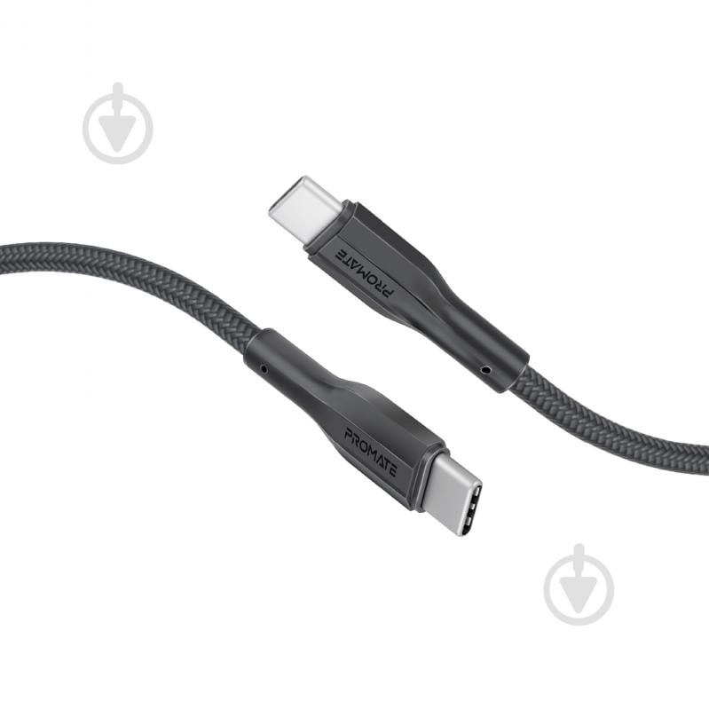 Кабель Promate xCord-CC200 USB-C to USB-C 3А 2 м black (xcord-cc200.black) - фото 1