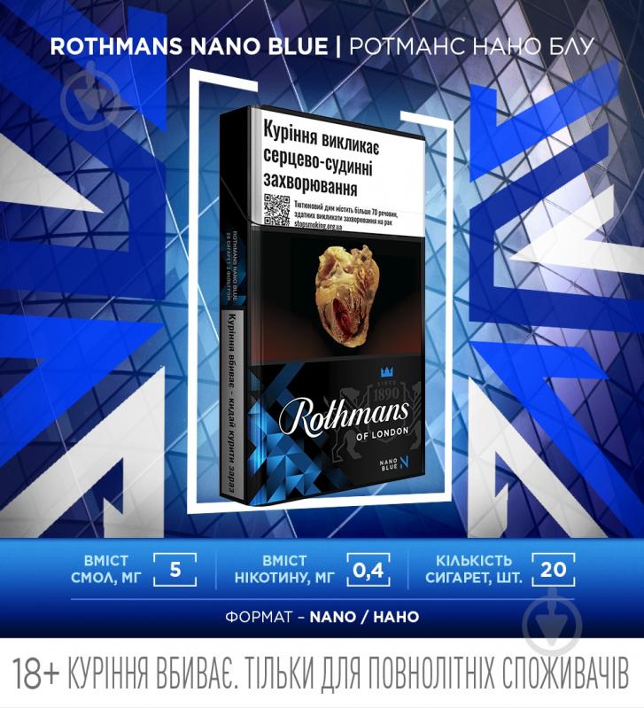 Сигареты Rothmans Nano Blue (4820192684019) - фото 3