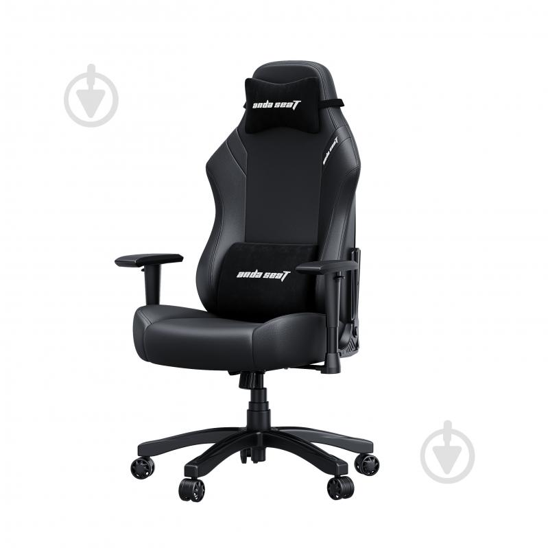 Кресло игровое Anda Seat Luna Size L Black PV/C (AD18-44-B-PV/C) черный - фото 2