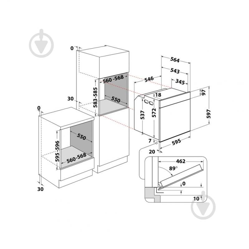 УЦЕНКА! Духовой шкаф Whirlpool WOI4S8PM2SBA (УЦ №3794) - фото 3 УЦЕНКА! Духовой шкаф Whirlpool WOI4S8PM2SBA (УЦ №3794) - фото 3