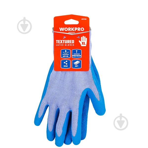ᐉ Рукавицы WORKPRO с покрытием латекс XL (10) WP371011 • Купить в Киеве ...