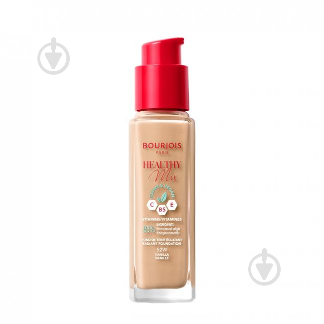 Тональная основа Bourjois HEALTHY MIX (52) Vanilla 30 мл - фото 3